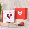 Qixi Valentine's Day gift box, square red gift box, wedding souvenir gift box, top and bottom cover, empty box, manufacturer's batch (to be negotiated) details Picture